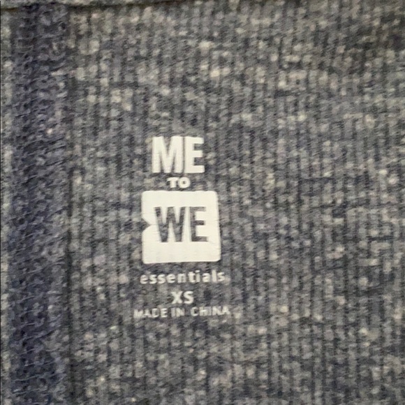 blue ribbed tight t-shirt - Picture 3 of 3